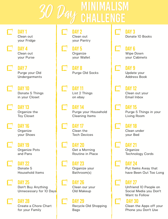30-Day Minimalist Challenge: Transform Your Home And Life 30-Day Minimalist Challenge: Transform Your Home And Life