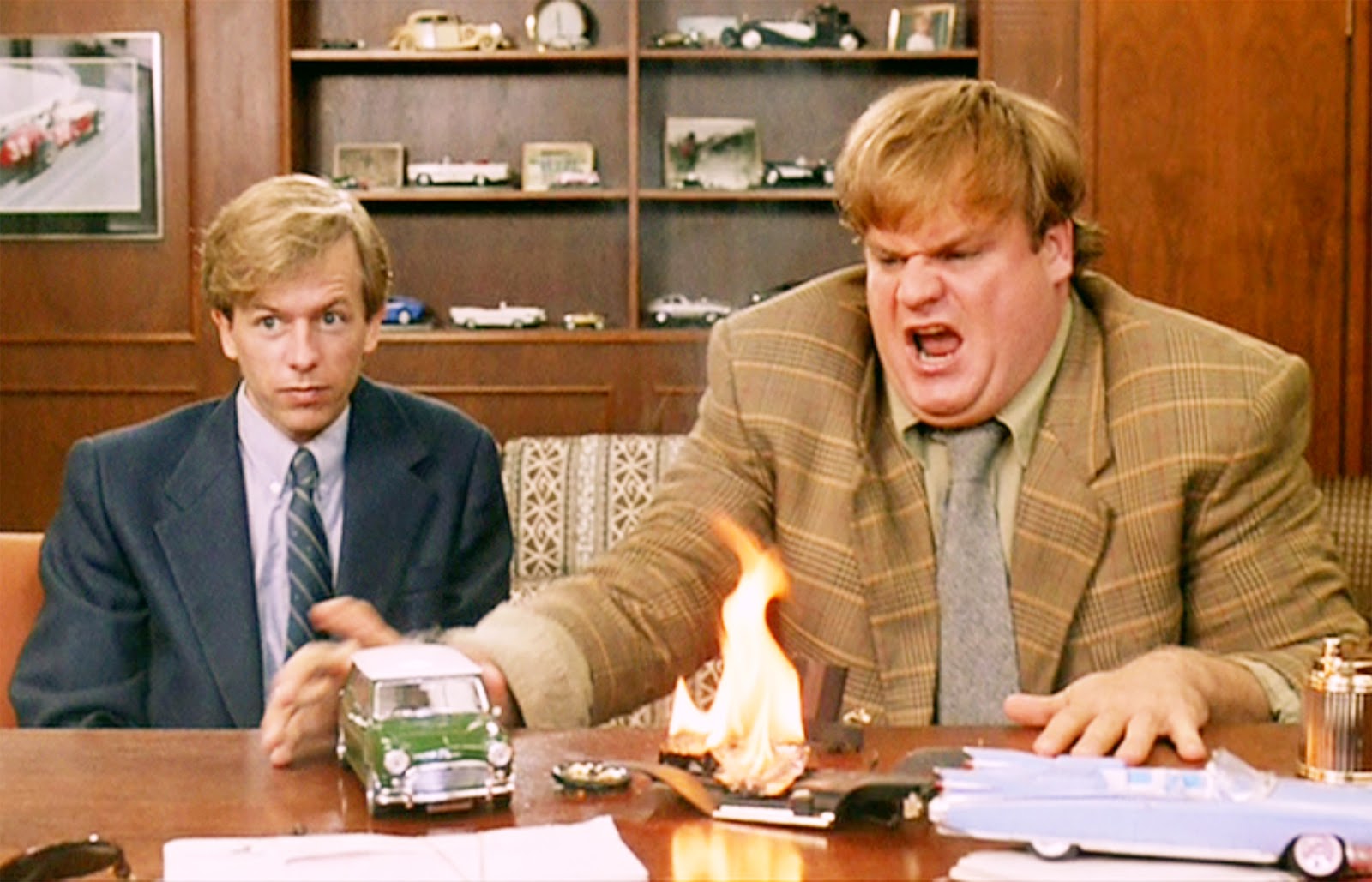 A Tommy Boy Sequel With David Spade? Here's The Scoop A Tommy Boy Sequel With David Spade? Here's The Scoop