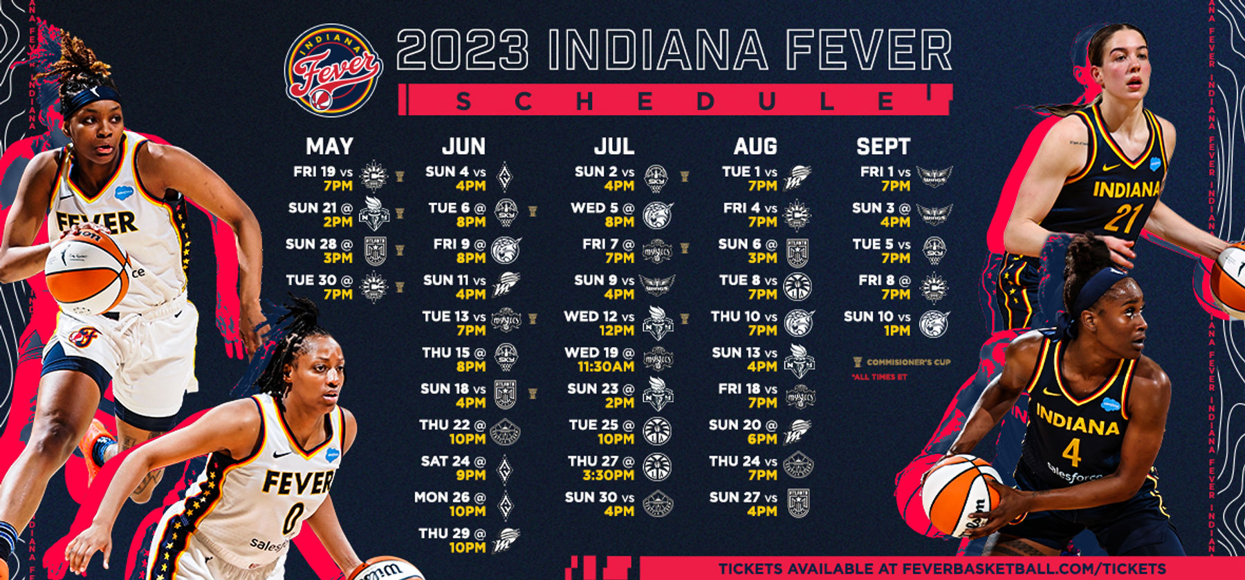 Caitlin Clark & The Indiana Fever: 2025 Preseason Schedule And Viewing Guide Caitlin Clark & The Indiana Fever: 2025 Preseason Schedule And Viewing Guide