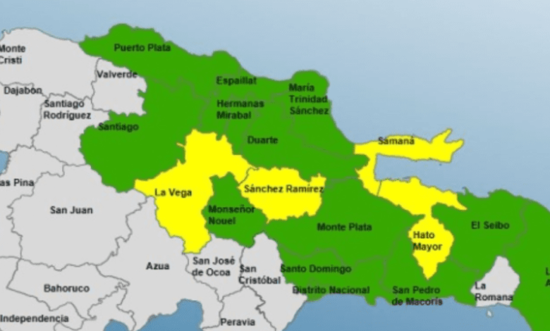 COE Eleva A Nueve El Número De Provincias En Alerta Amarilla COE Eleva A Nueve El Número De Provincias En Alerta Amarilla