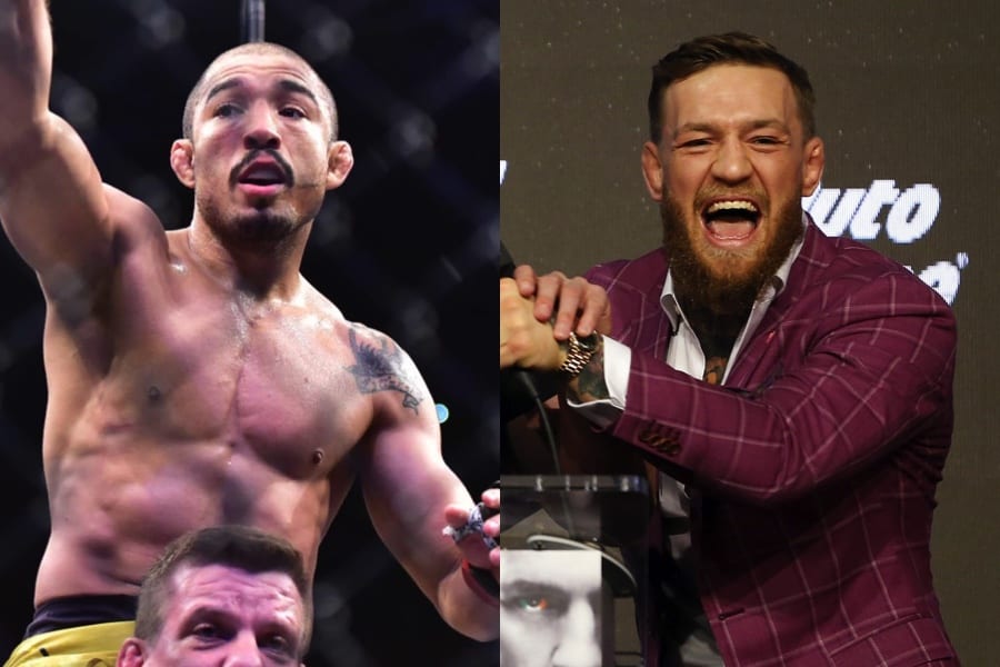 Conor McGregor Supports BKFC Fighter's Aldo-Inspired Press Conference Stunt Conor McGregor Supports BKFC Fighter's Aldo-Inspired Press Conference Stunt