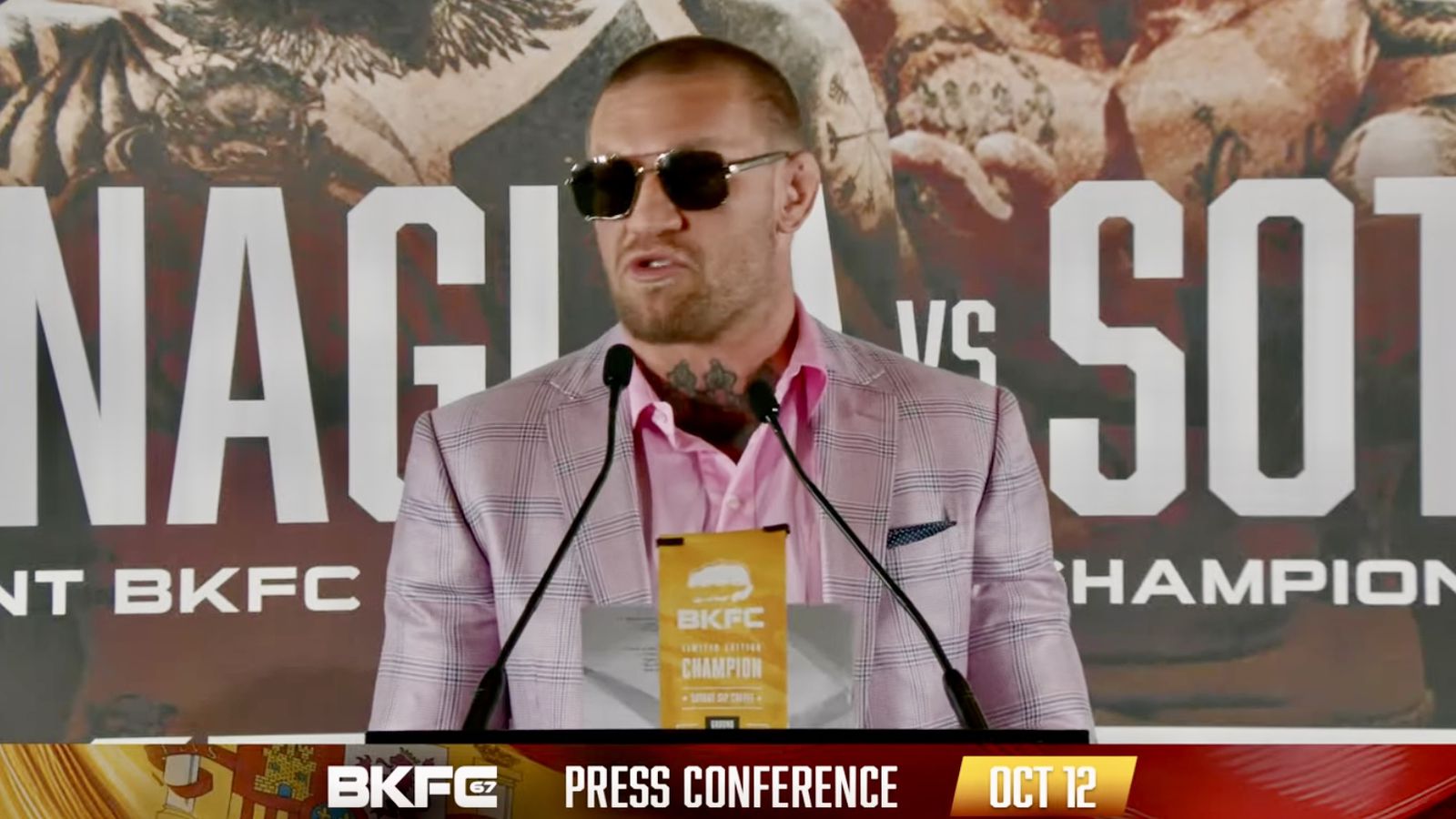Conor McGregor's BKFC Endorsement: Recreating The Aldo Press Conference Moment Conor McGregor's BKFC Endorsement: Recreating The Aldo Press Conference Moment
