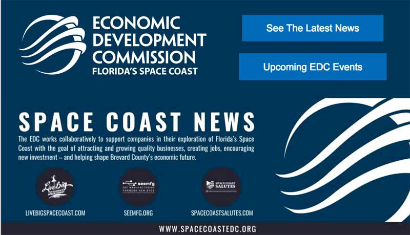 Economic Development Commission Receives $800K Grant, Florida Space Coast Economic Development Commission Receives $800K Grant, Florida Space Coast