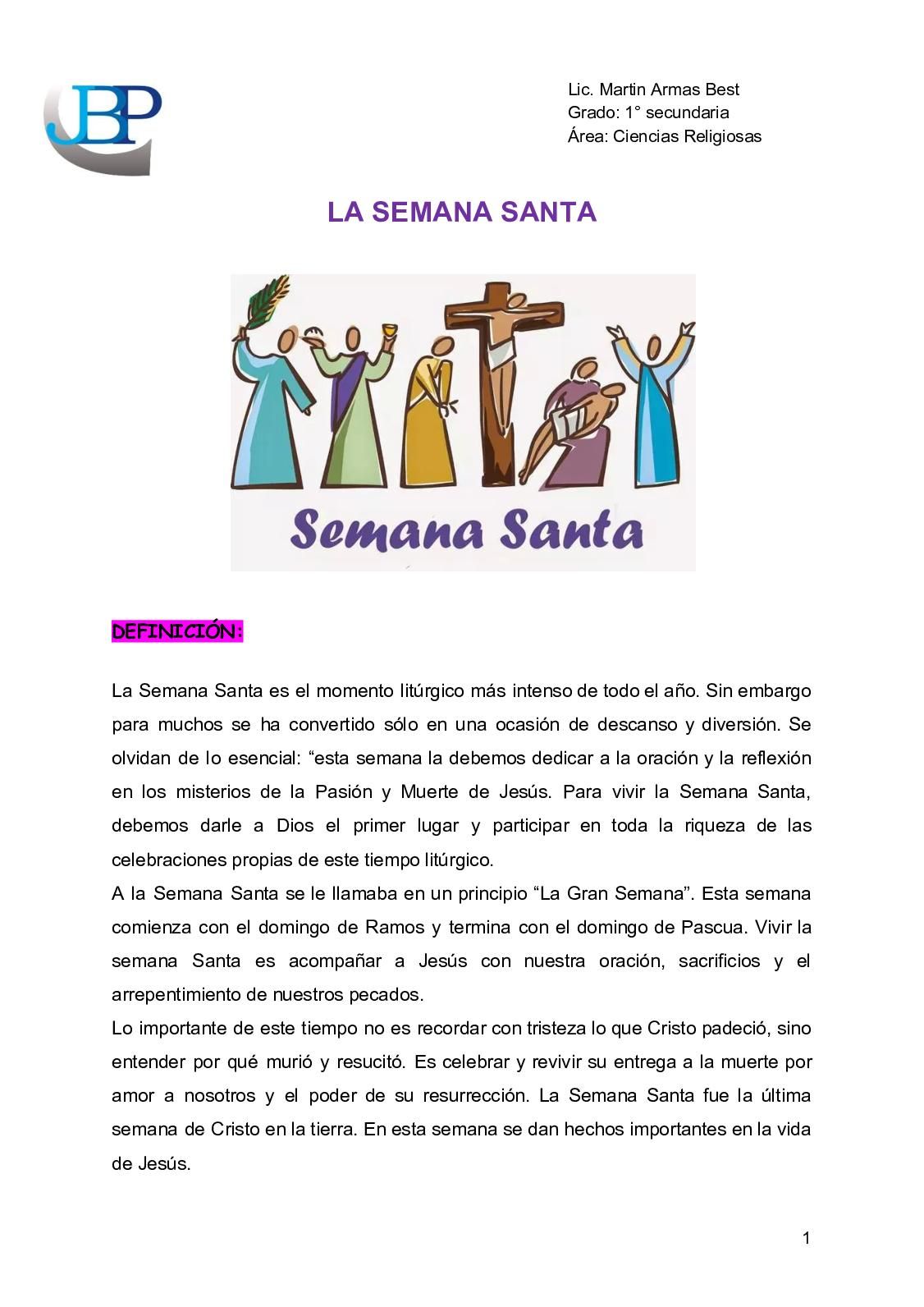 El Nombre De La Semana Santa En Uruguay: Un Reflejo De La Identidad Nacional. El Nombre De La Semana Santa En Uruguay: Un Reflejo De La Identidad Nacional.