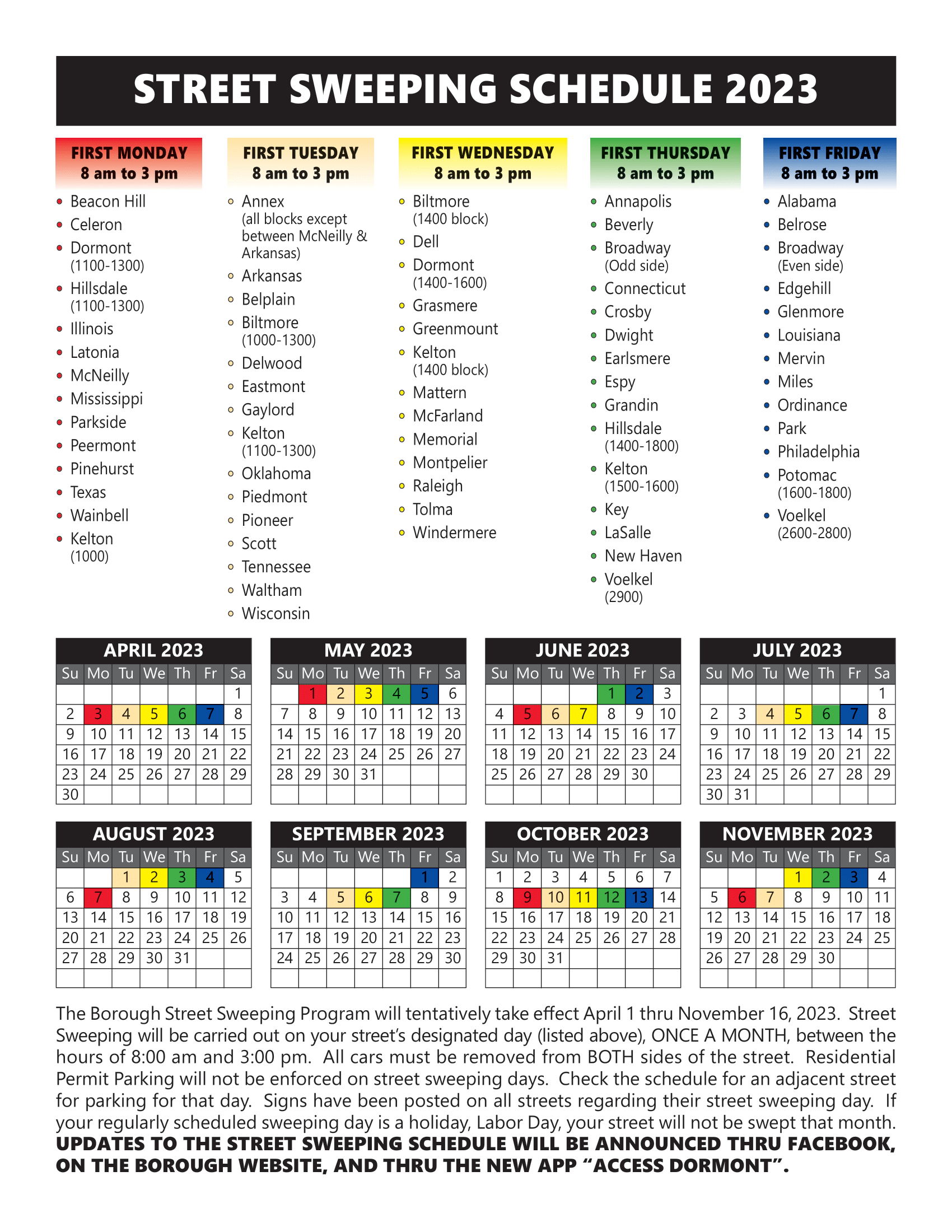 Full Street Sweeping Schedule Now Available For Estevan Residents Full Street Sweeping Schedule Now Available For Estevan Residents