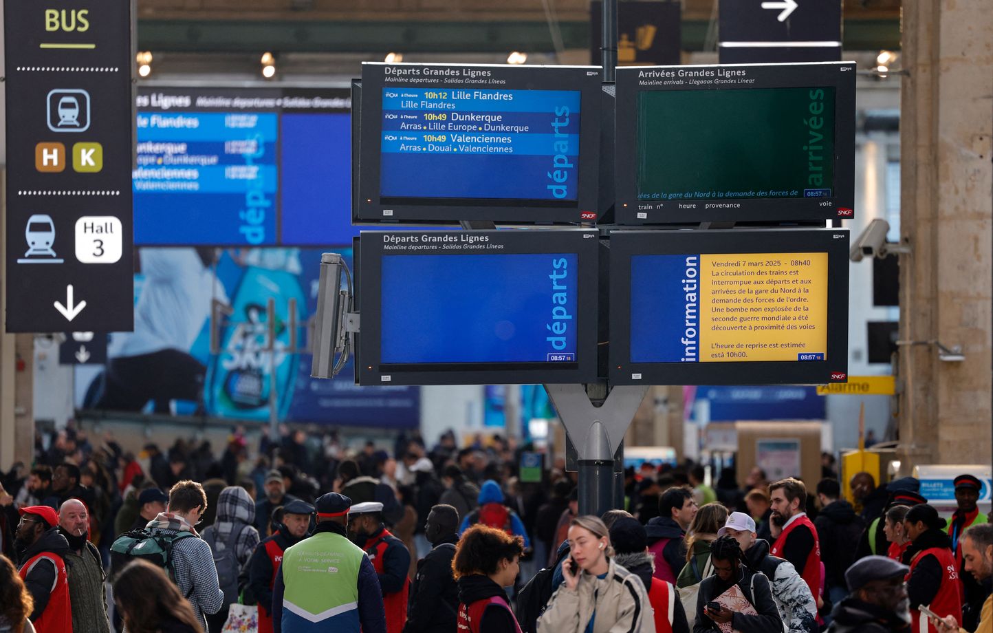 Gare Du Nord: Perturbations Importantes Du Trafic Toute La Journée Après Découverte D'une Bombe Gare Du Nord: Perturbations Importantes Du Trafic Toute La Journée Après Découverte D'une Bombe