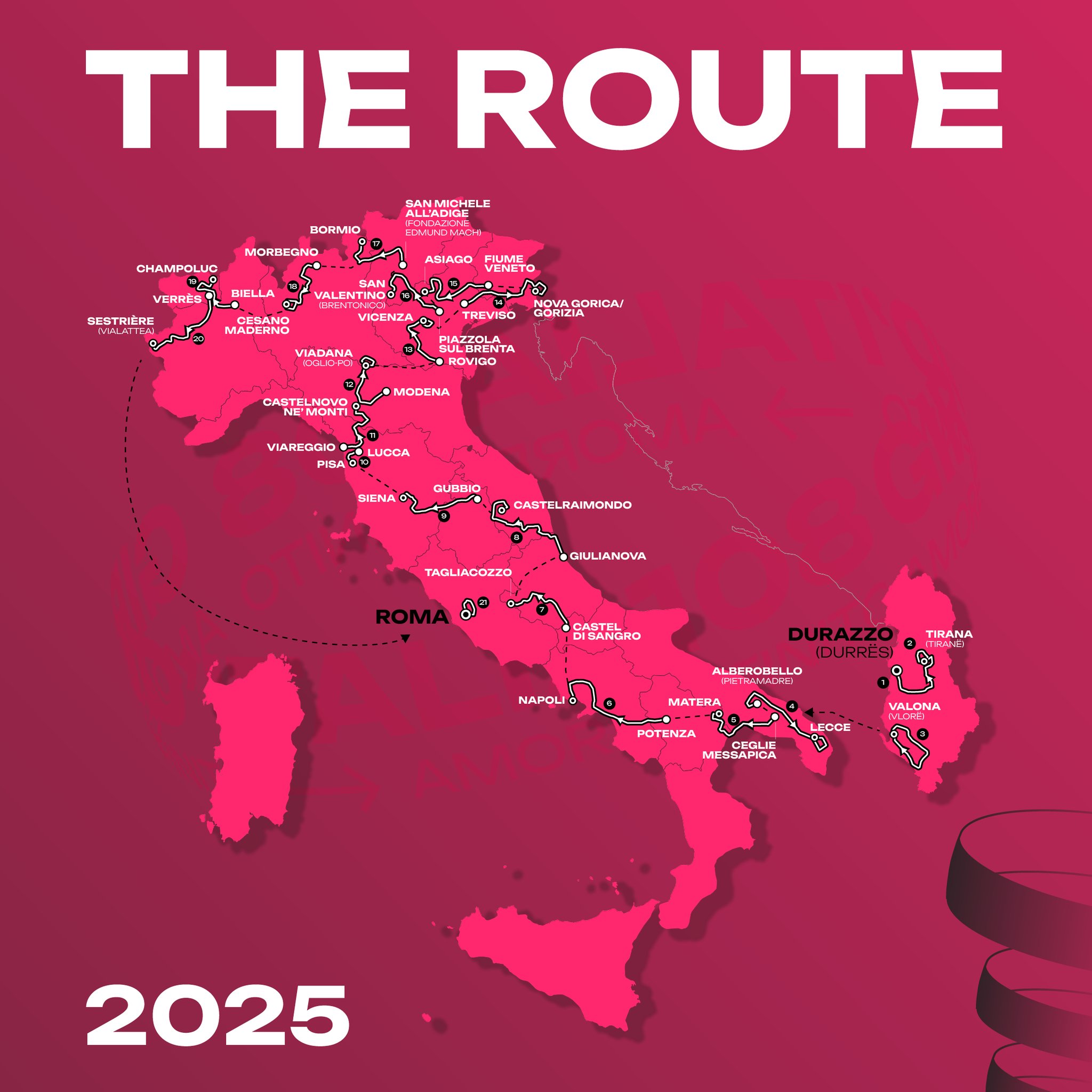 Giro D'Italia 2025 Route: Vatican City To Host Grand Finale Giro D'Italia 2025 Route: Vatican City To Host Grand Finale