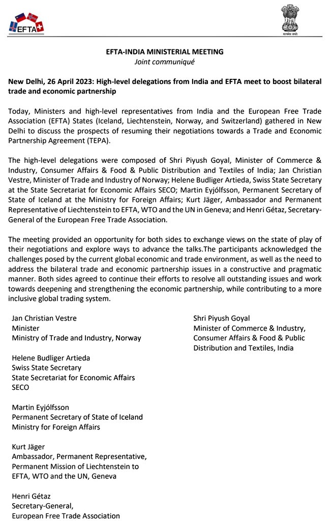 Joint Statement: Switzerland And China Seek Tariff Negotiations Joint Statement: Switzerland And China Seek Tariff Negotiations