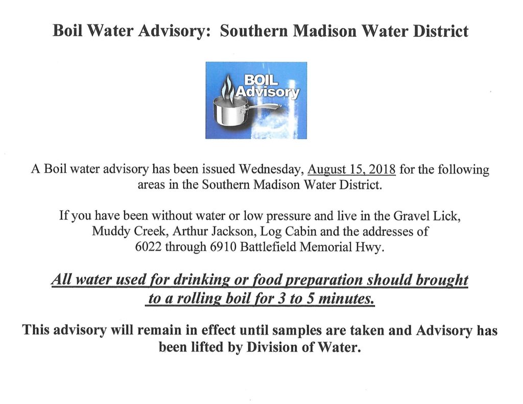 KDHE Announces Boil Water Advisory For Anderson County Rural Water District #4 KDHE Announces Boil Water Advisory For Anderson County Rural Water District #4