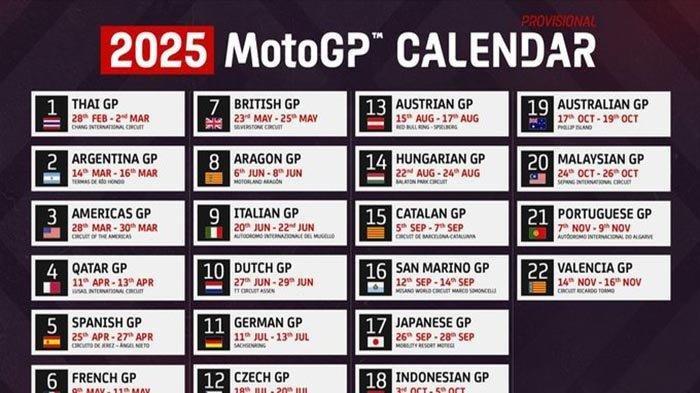 Klasemen MotoGP Terbaru & Jadwal Lengkap MotoGP Inggris 2025: Trans7 & SPOTV Klasemen MotoGP Terbaru & Jadwal Lengkap MotoGP Inggris 2025: Trans7 & SPOTV
