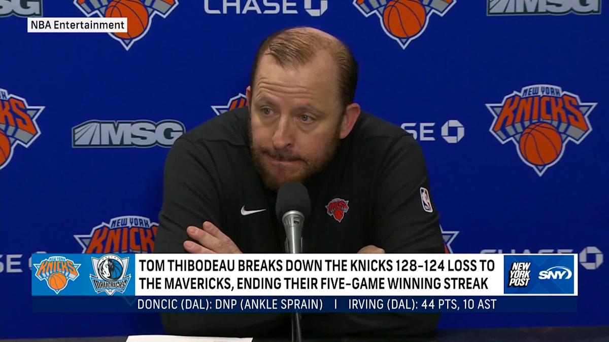 Knicks Coach Thibodeau Seeks Improved Fight Following 37-Point Loss Knicks Coach Thibodeau Seeks Improved Fight Following 37-Point Loss