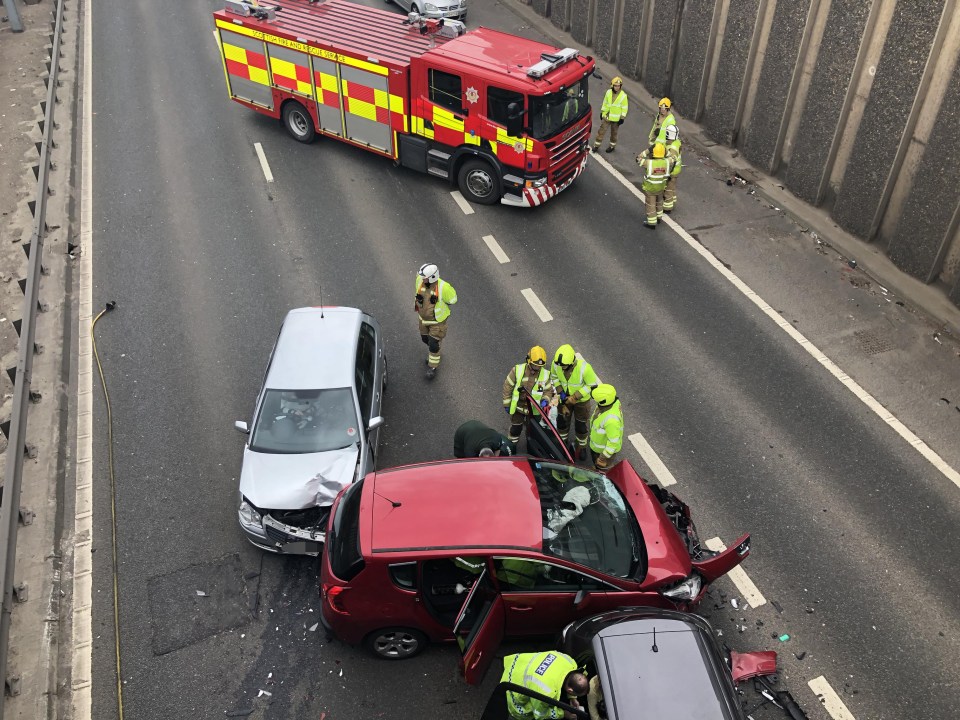 M56 Motorway Incident: Car Over Turns, Injuries Reported M56 Motorway Incident: Car Over Turns, Injuries Reported