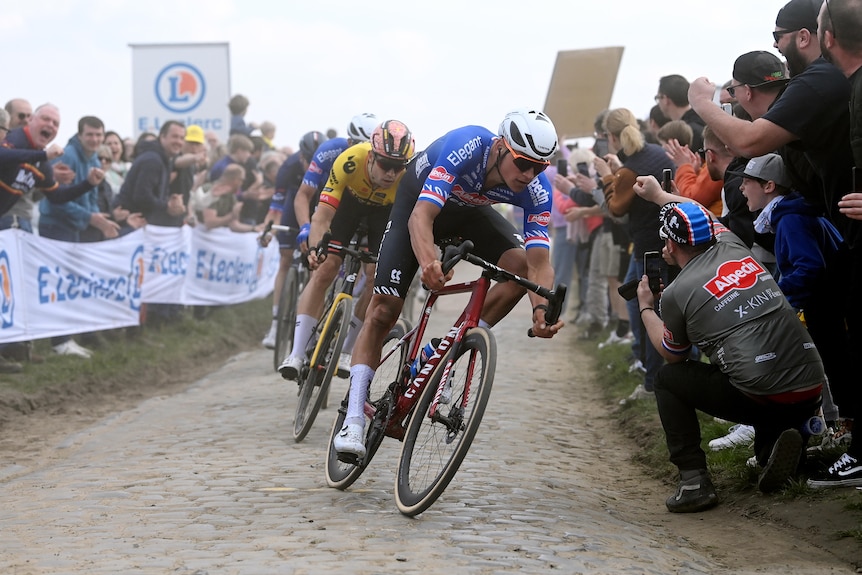 Mathieu Van Der Poel Completes Paris-Roubaix Hat-Trick Mathieu Van Der Poel Completes Paris-Roubaix Hat-Trick