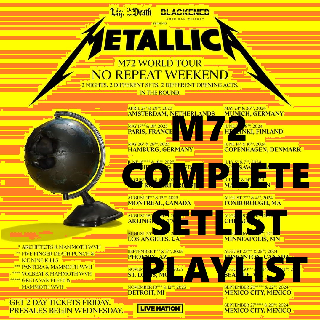 Metallica Announces 2026 M72 UK And European Tour Dates Metallica Announces 2026 M72 UK And European Tour Dates