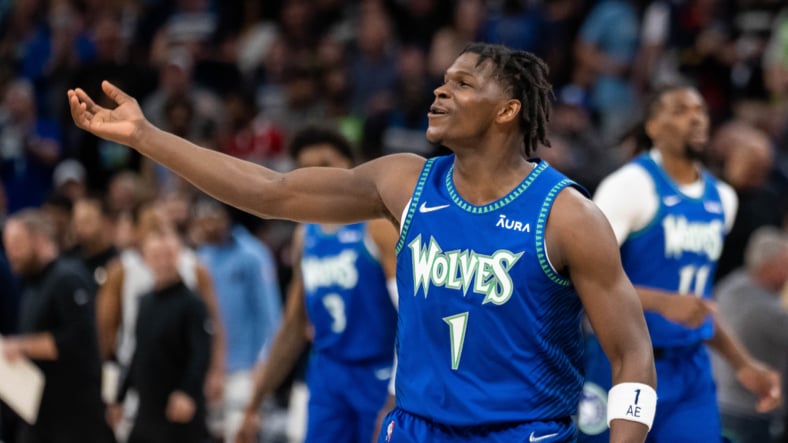 NBA Disciplines Anthony Edwards With $50K Fine Following Fan Incident NBA Disciplines Anthony Edwards With $50K Fine Following Fan Incident