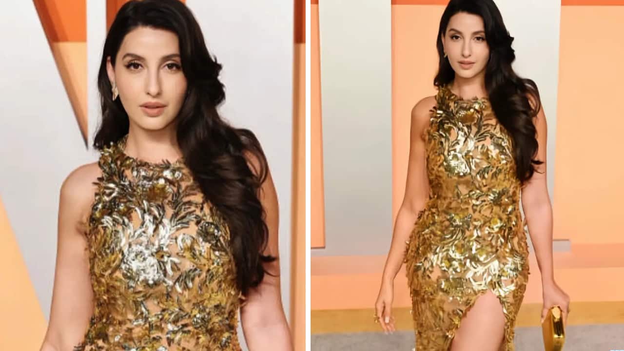 Nora Fatehi's Golden Oscars Appearance: A Show-Stopping Moment Nora Fatehi's Golden Oscars Appearance: A Show-Stopping Moment