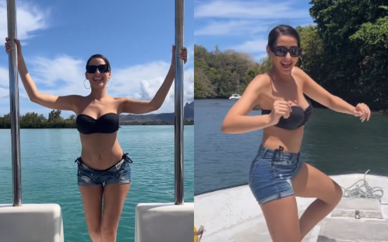 Nora Fatehi's Red Bikini Beach Photos: Bollywood News Nora Fatehi's Red Bikini Beach Photos: Bollywood News
