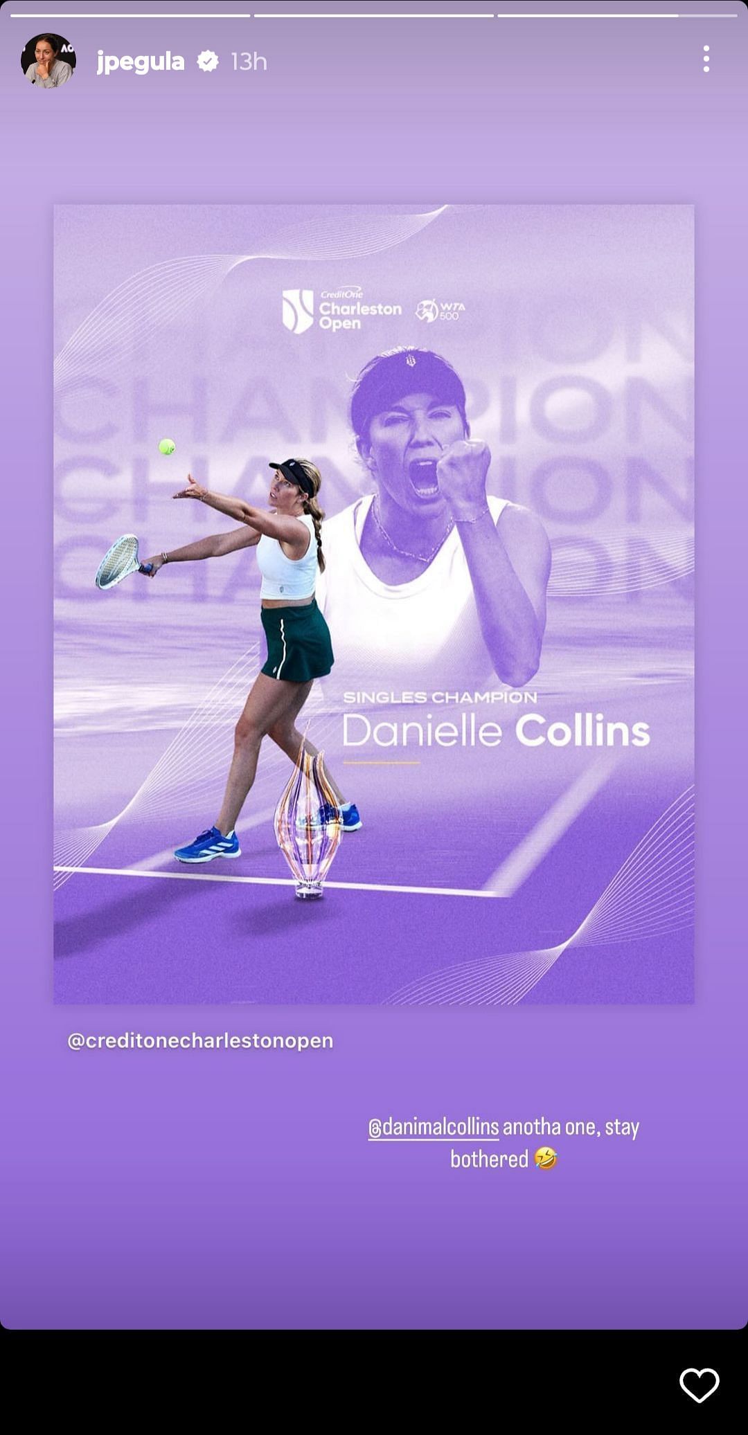 Pegula Rallies Past Collins To Win Charleston Title Pegula Rallies Past Collins To Win Charleston Title