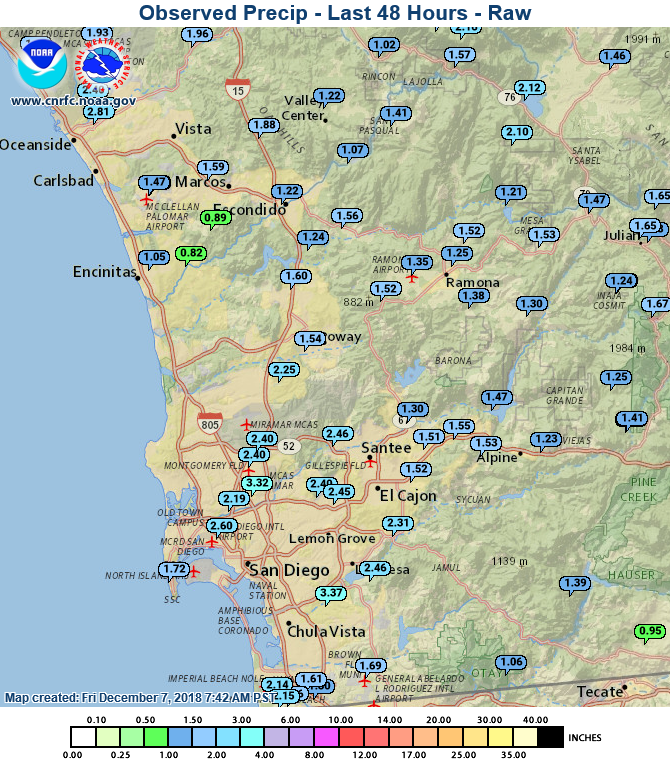 San Diego Rain Totals: CBS8.com's Complete Rainfall Report San Diego Rain Totals: CBS8.com's Complete Rainfall Report