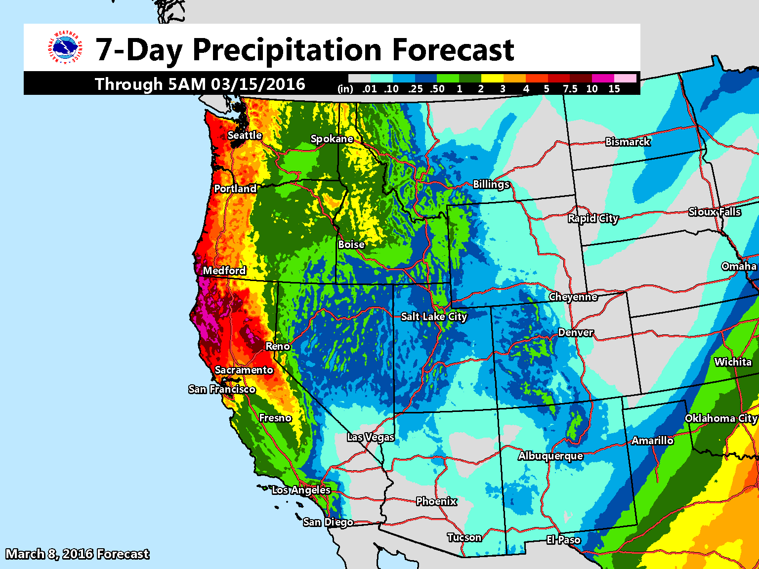 Seattle Weather: Extended Weekend Rain Forecast