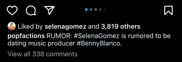 Selena Gomez Addresses Benny Blanco Cheating Rumors Selena Gomez Addresses Benny Blanco Cheating Rumors