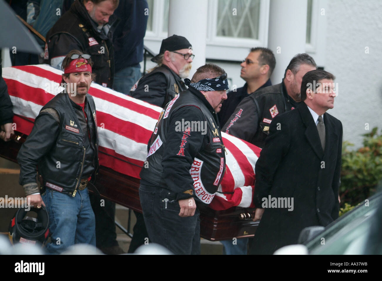 South Shields Biker's Funeral Draws Hundreds, Including Hells Angels South Shields Biker's Funeral Draws Hundreds, Including Hells Angels