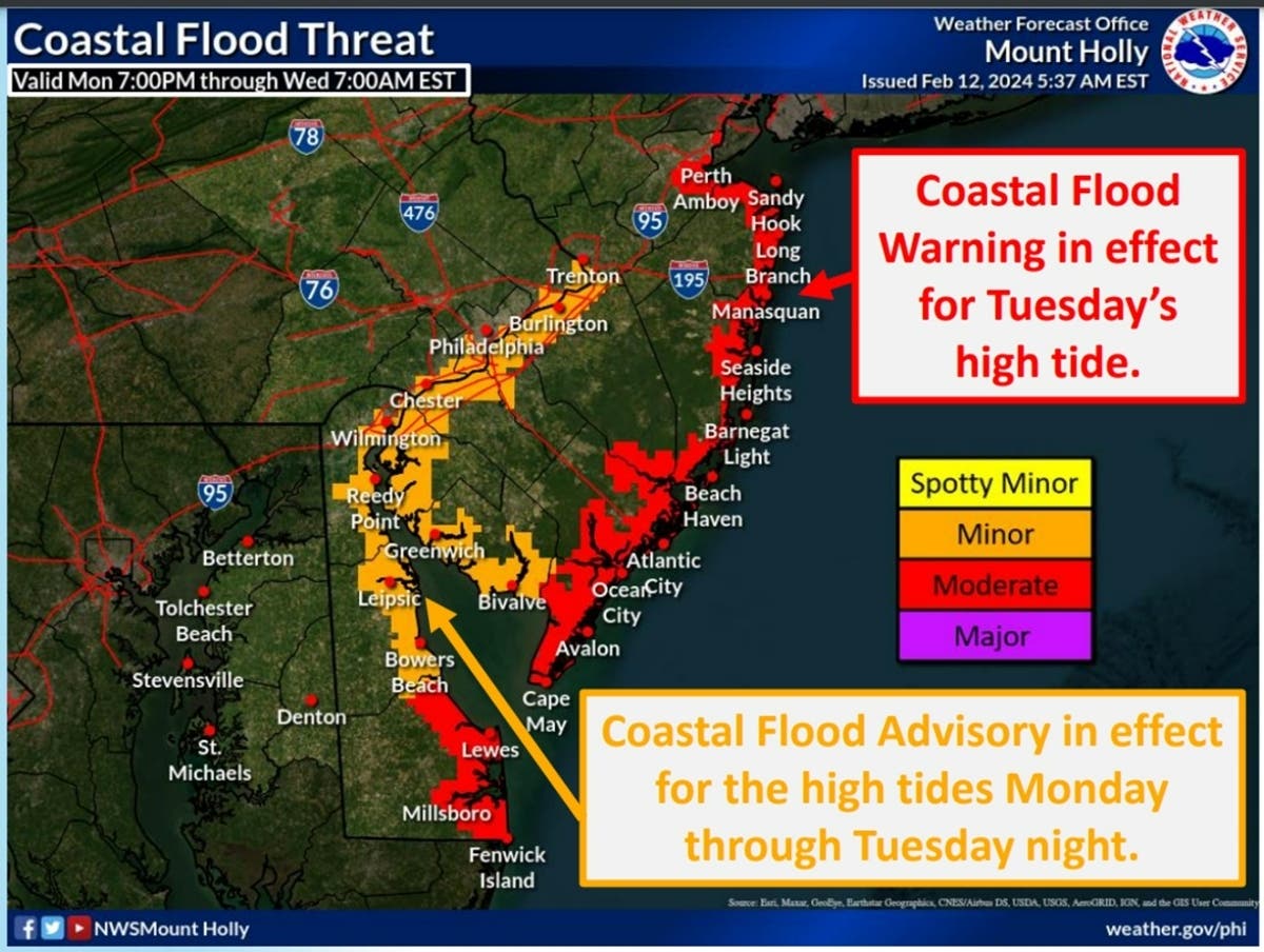 Southeast Pennsylvania Coastal Flood Warning: Wednesday Update Southeast Pennsylvania Coastal Flood Warning: Wednesday Update
