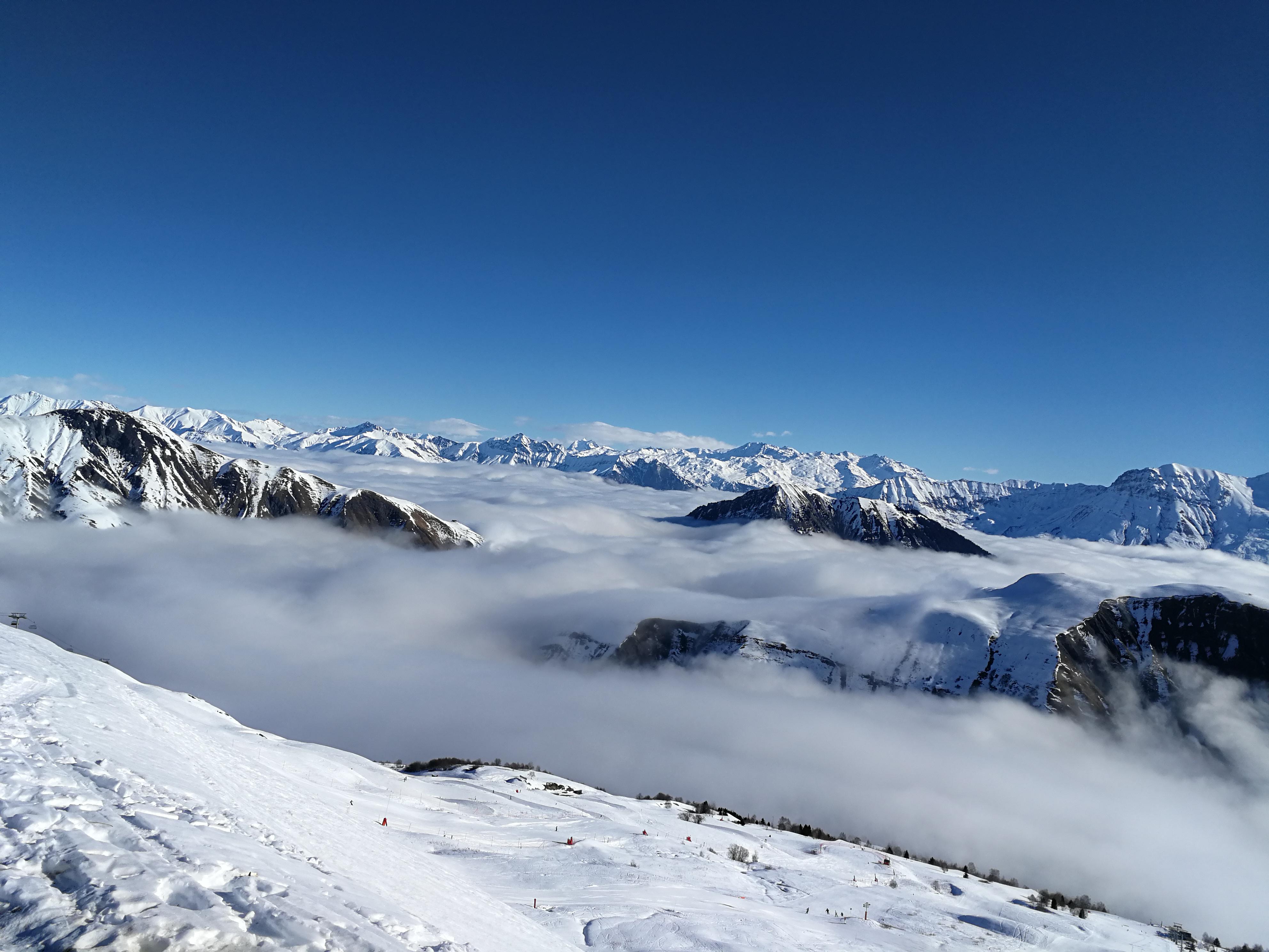 Southern French Alps Experience Unseasonal Snow Due To Storms Southern French Alps Experience Unseasonal Snow Due To Storms