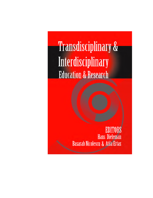 The Importance Of Interdisciplinary And Transdisciplinary Research The Importance Of Interdisciplinary And Transdisciplinary Research