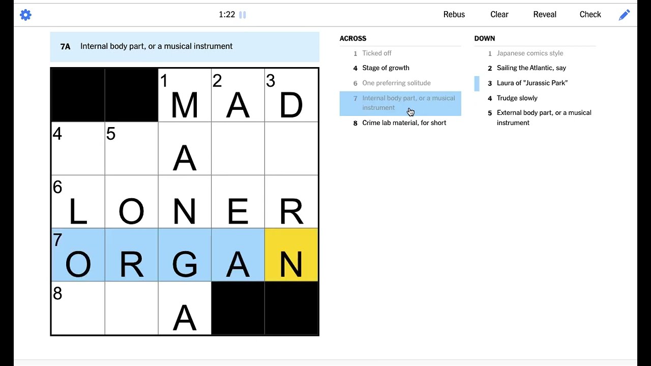 Today's NYT Mini Crossword Answers: March 12, 2025 Today's NYT Mini Crossword Answers: March 12, 2025