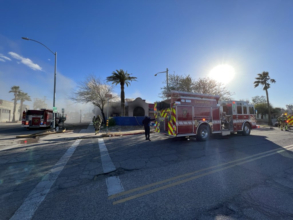 Tucson Firefighters Face Perilous Roof Collapse Tucson Firefighters Face Perilous Roof Collapse