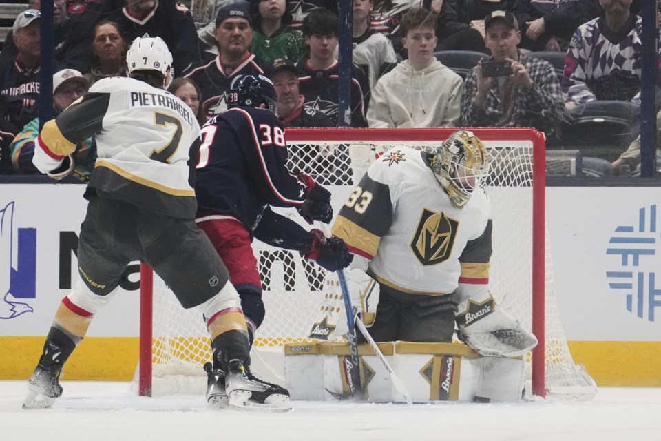 Vegas Golden Knights Blank Columbus Blue Jackets 4-0 Behind Hill's 27 Saves Vegas Golden Knights Blank Columbus Blue Jackets 4-0 Behind Hill's 27 Saves