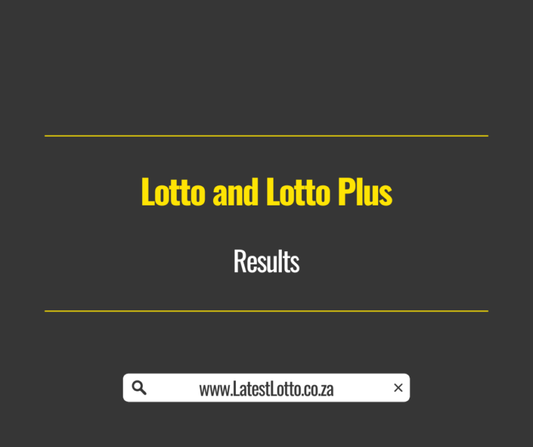 View The Lotto And Lotto Plus Results - April 12, 2025