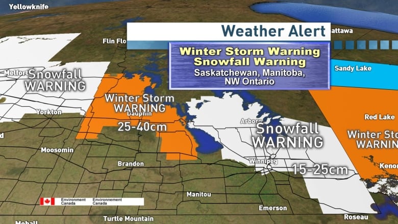 Western Manitoba Under Snowfall Warning: Heavy Snow Expected Western Manitoba Under Snowfall Warning: Heavy Snow Expected